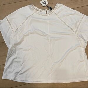 Off White Anne Klein  Women's Top 2X